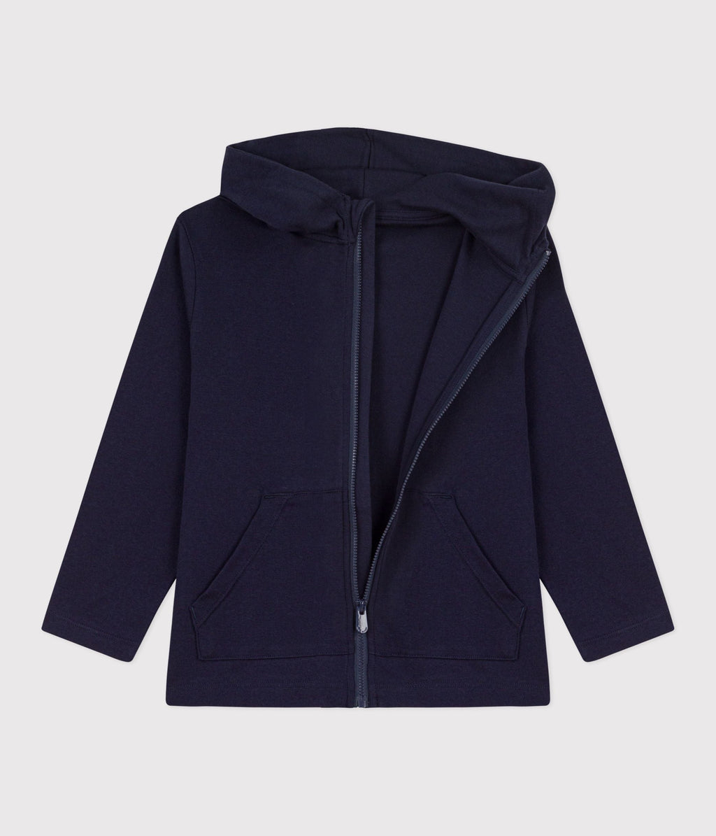 Sweatshirt à capuche zippé enfant en coton – F2