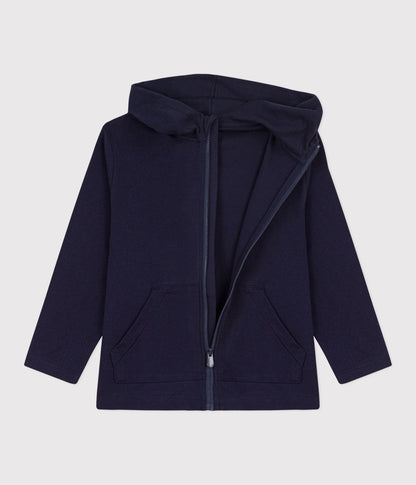 Sweatshirt à capuche zippé enfant en coton – F2