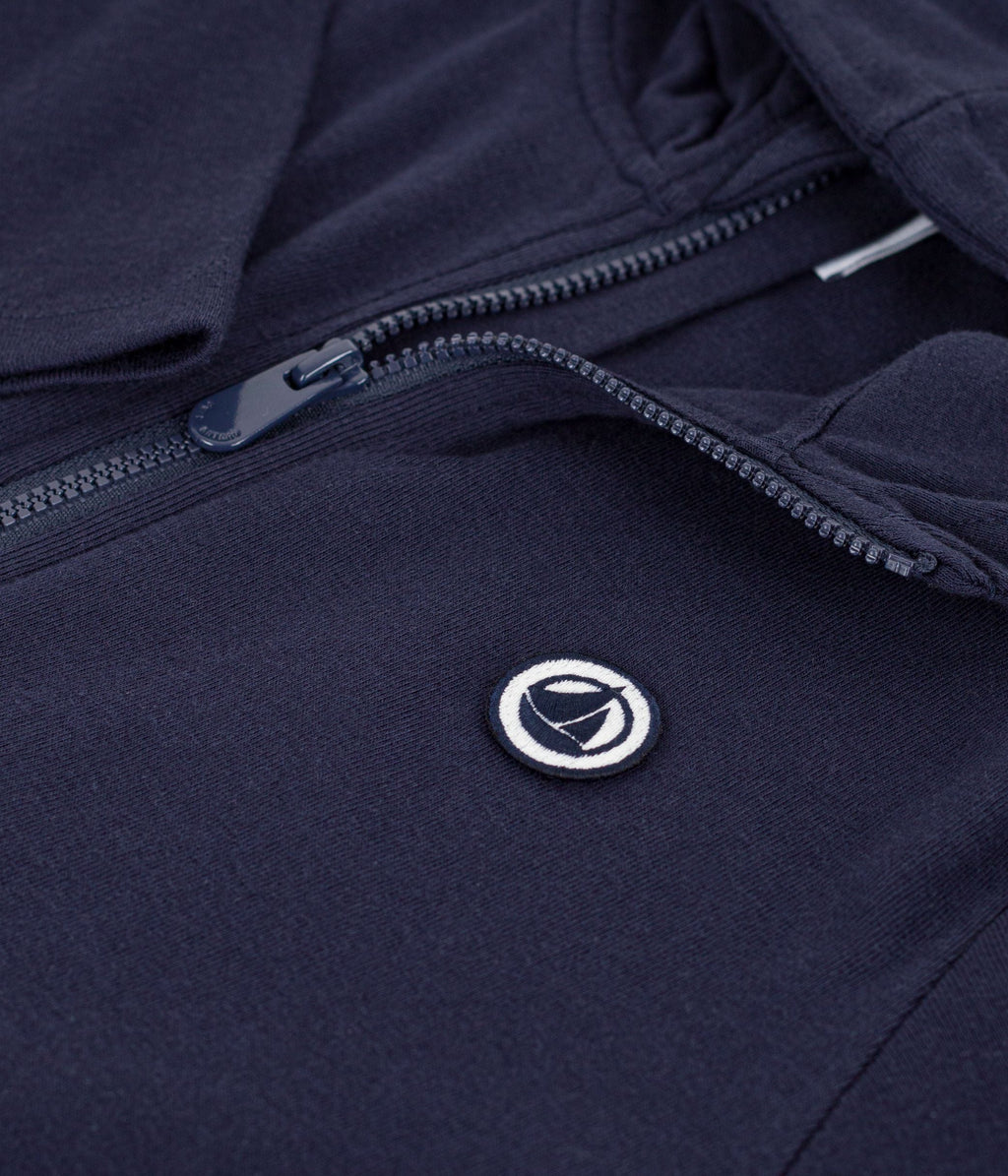 Sweatshirt à capuche zippé enfant en coton – Z1