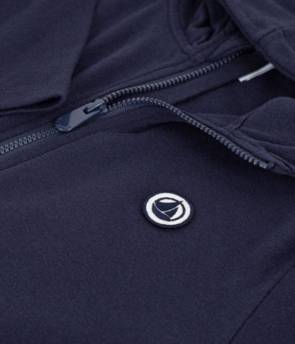 Sweatshirt à capuche zippé enfant en coton – Z1