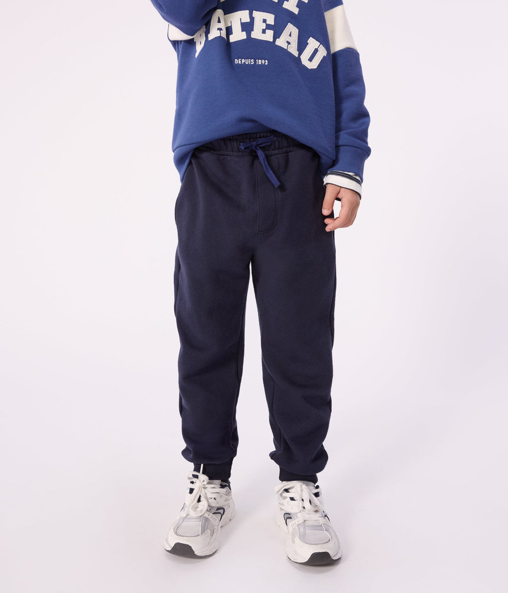 Pantalon de jogging enfant en coton uni – J1