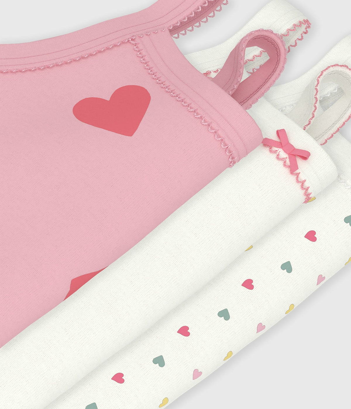 Lot de bodies bretelles en coton bébé – Z1