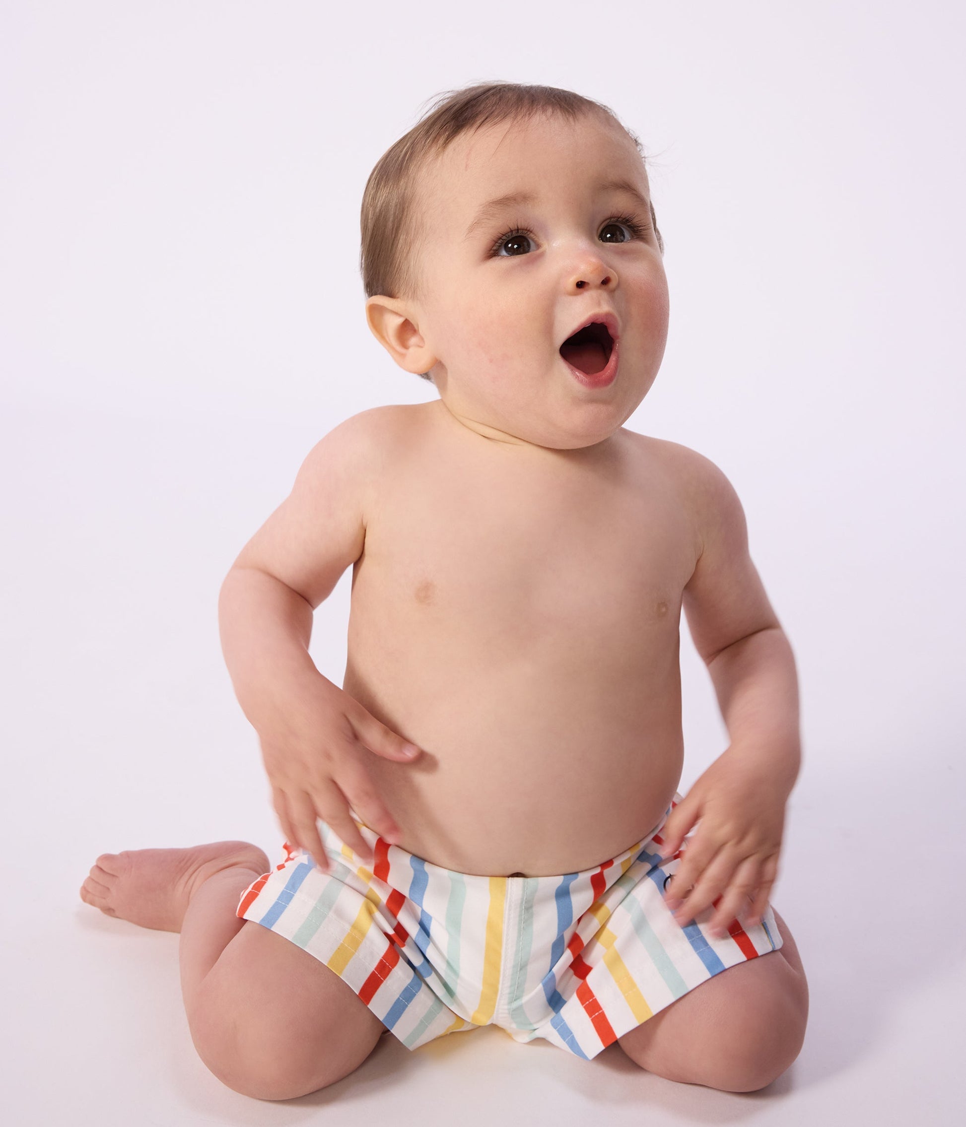 Short de bain bébé rayé – J2