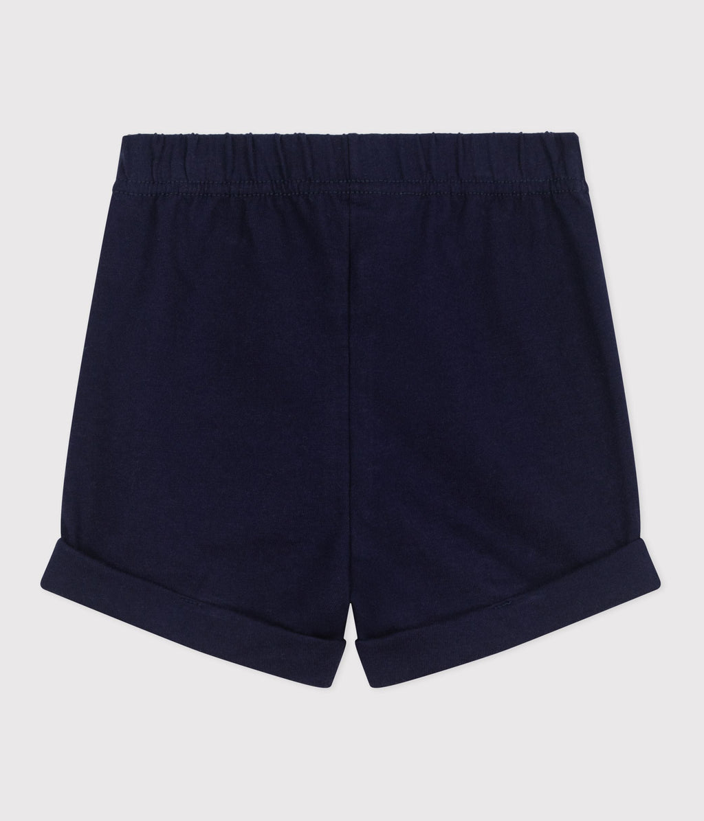 Short bébé en coton uni – D1