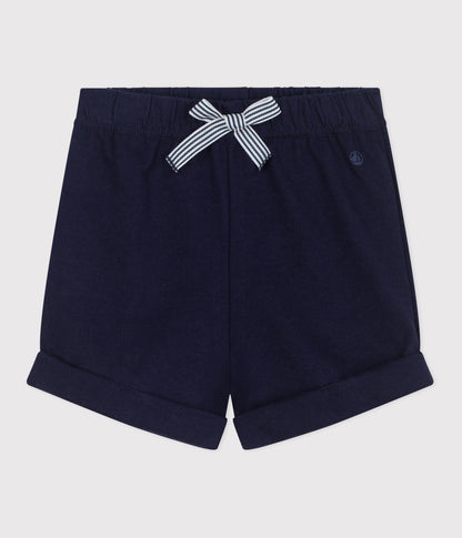 Short bébé en coton uni – F1