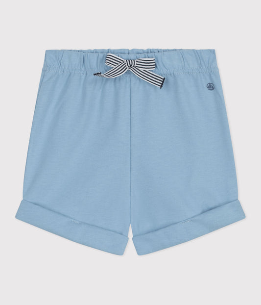 Short bébé en coton uni – F1