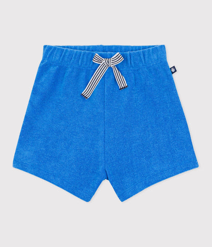 Short bébé en éponge uni – F1