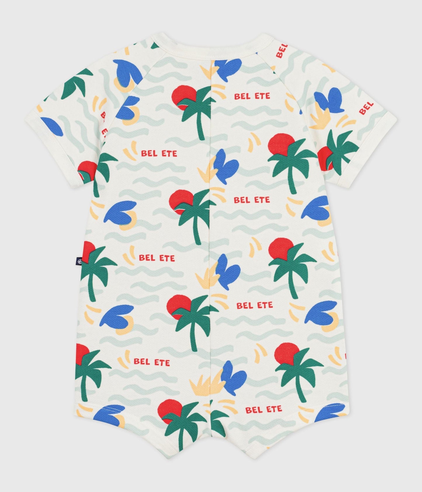Combinaison courte bébé en coton imprimée – D1