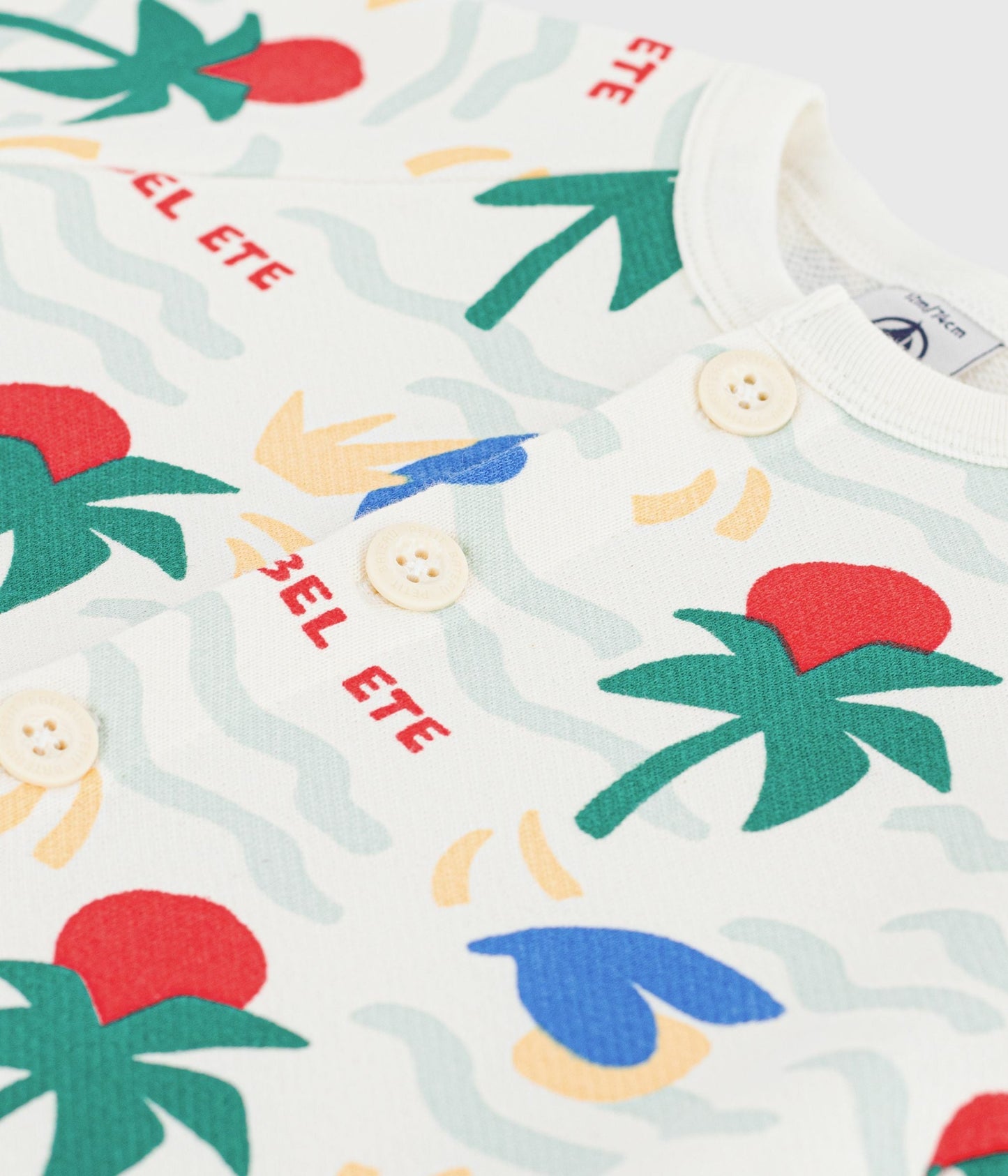 Combinaison courte bébé en coton imprimée – Z1