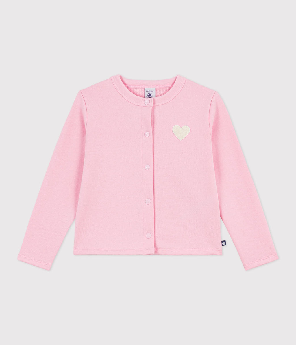 Cardigan enfant en coton uni – F1