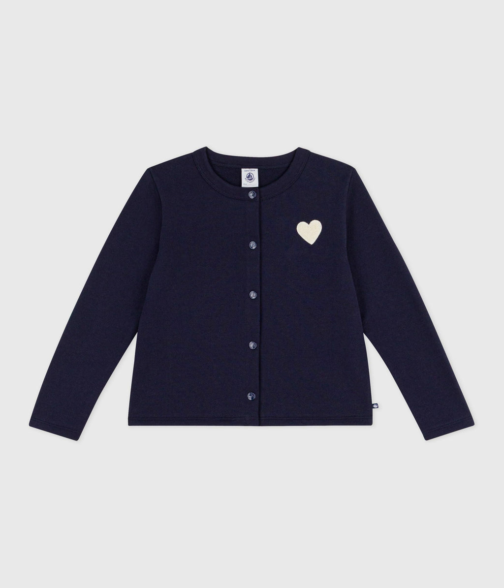 Cardigan enfant en coton uni – F1