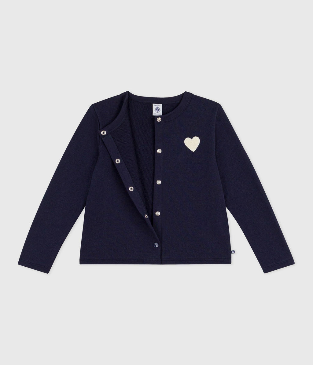 Cardigan enfant en coton uni – F2