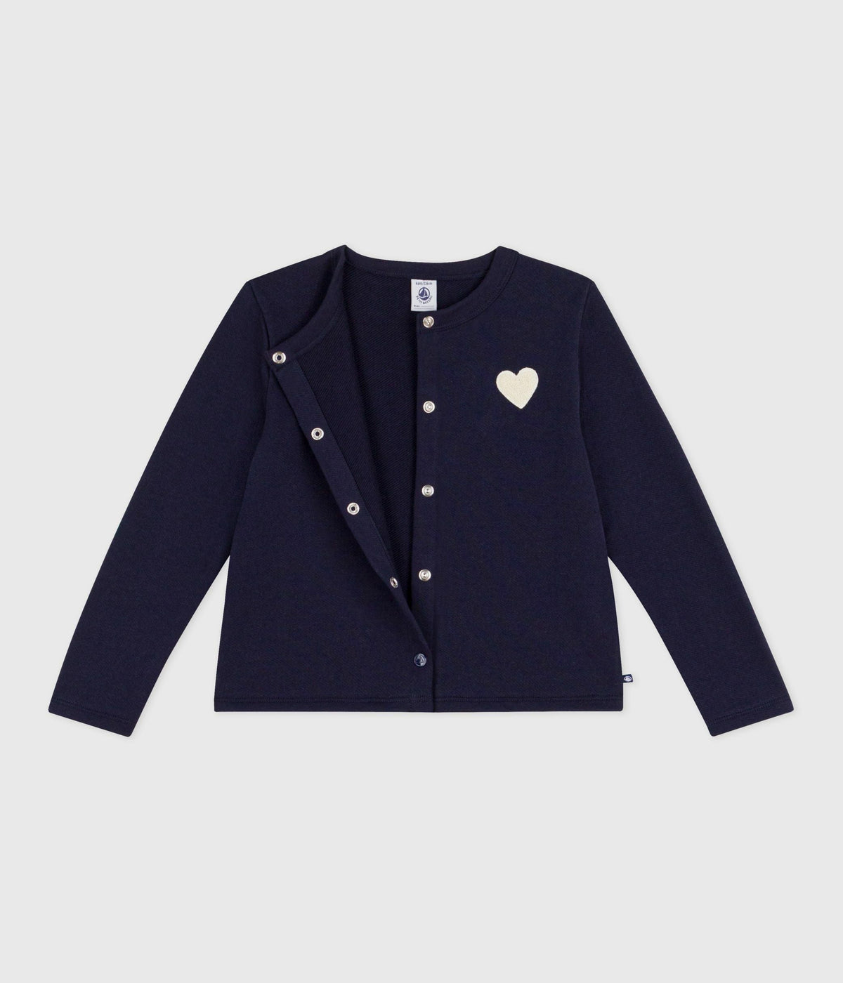 Cardigan enfant en coton uni – F2