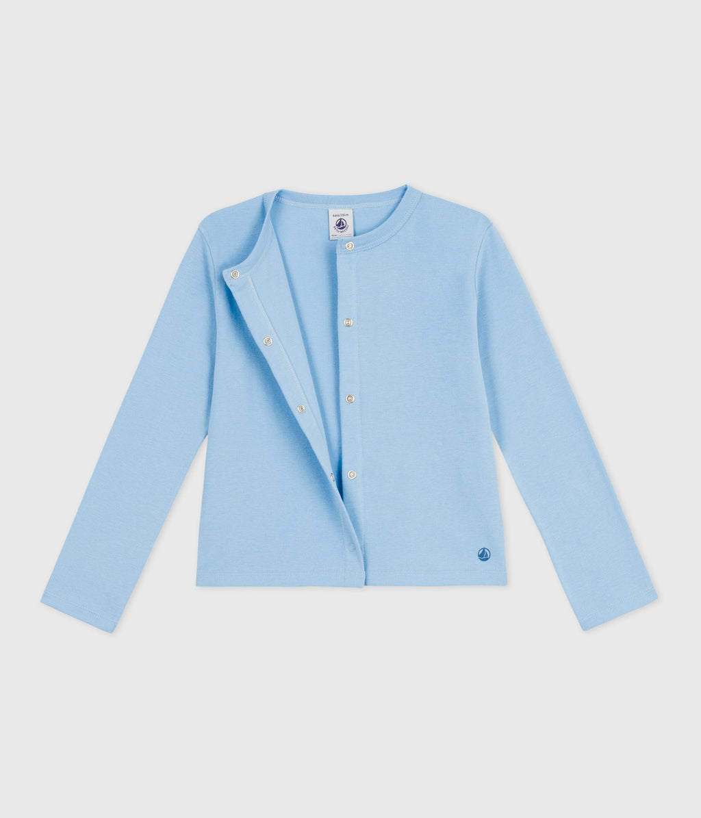 Cardigan enfant en coton uni – F2