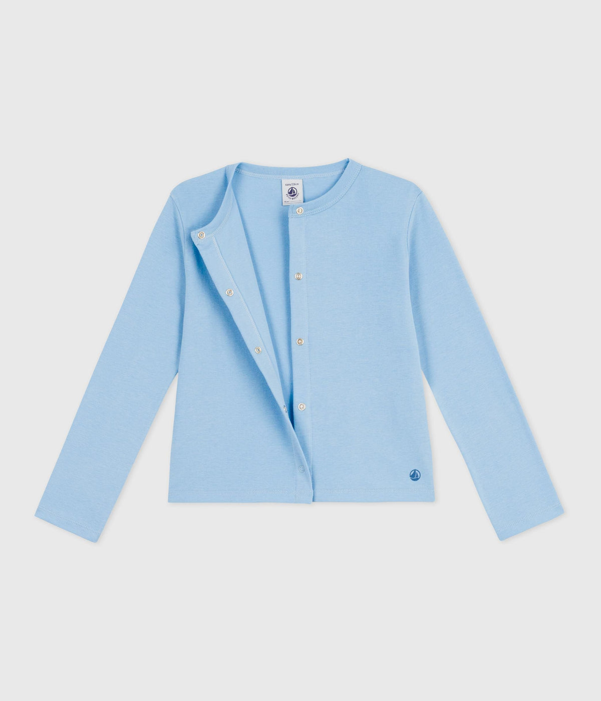 Cardigan enfant en coton uni – F2