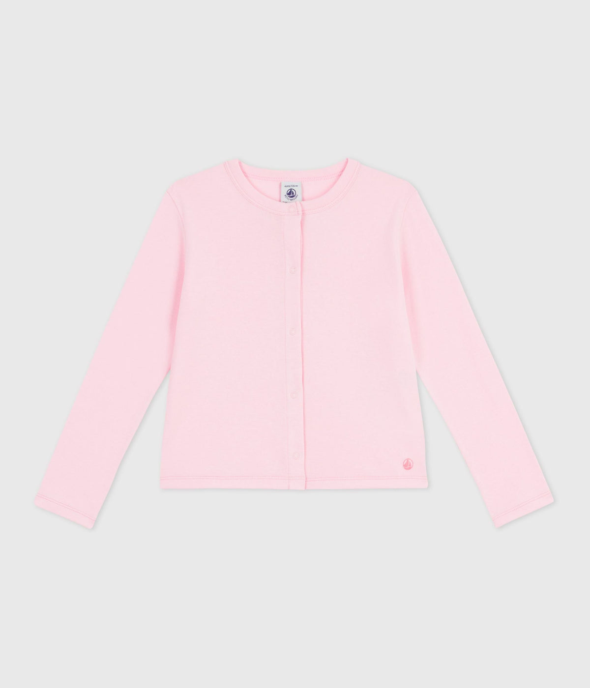 Cardigan enfant en coton uni – F1