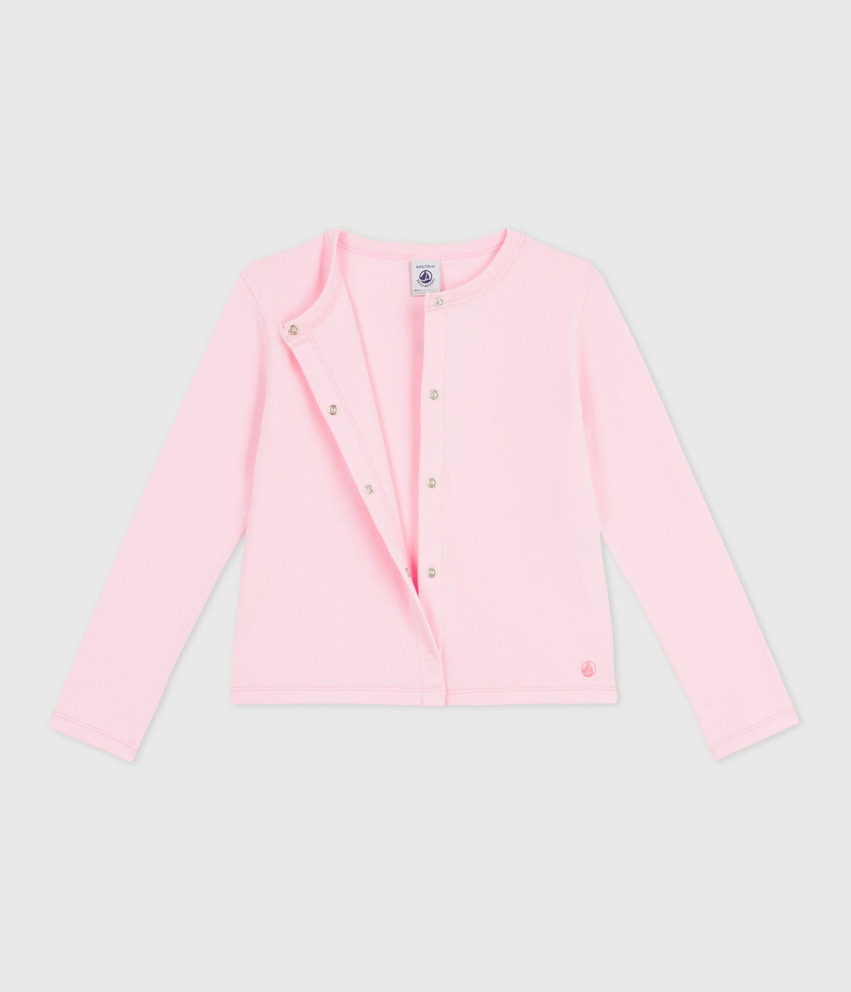 Cardigan enfant en coton uni – F2
