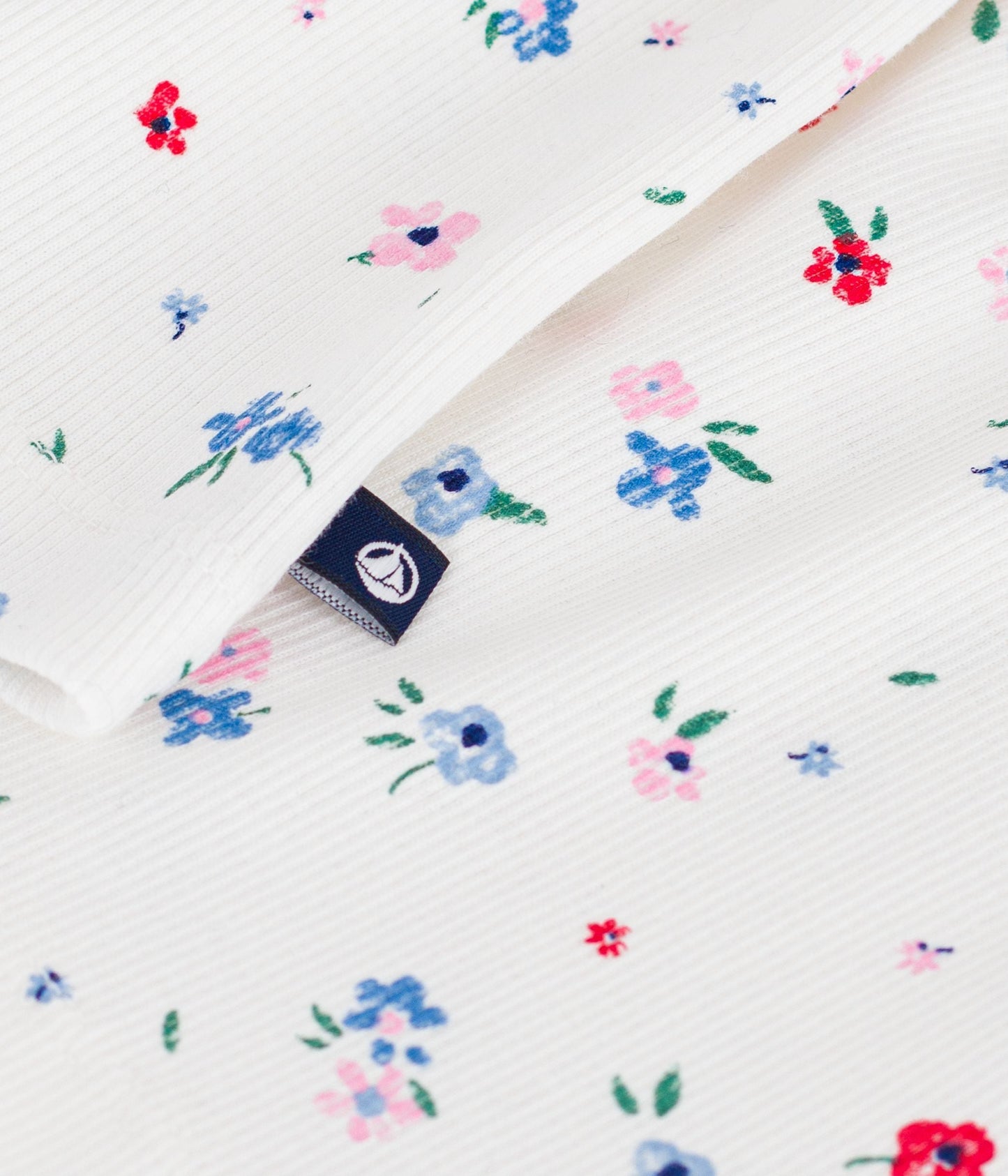 Tee-shirt enfant manches courtes en coton imprimé fleurs – Z1