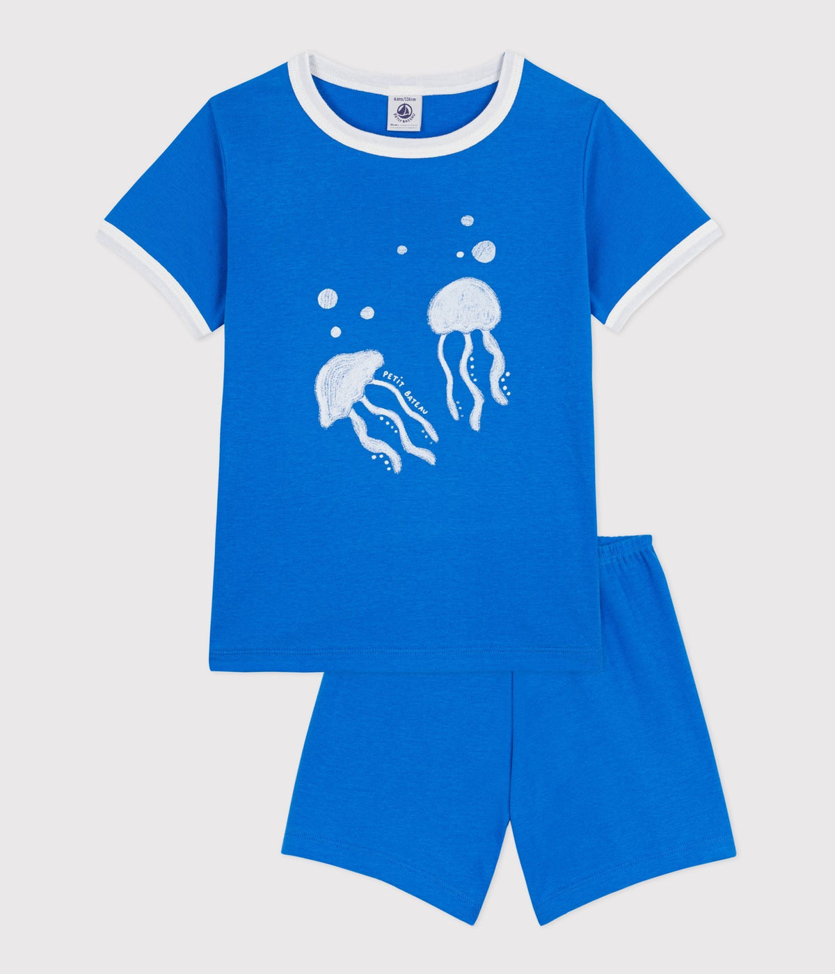 Pyjama short enfant en coton motif méduse – F1