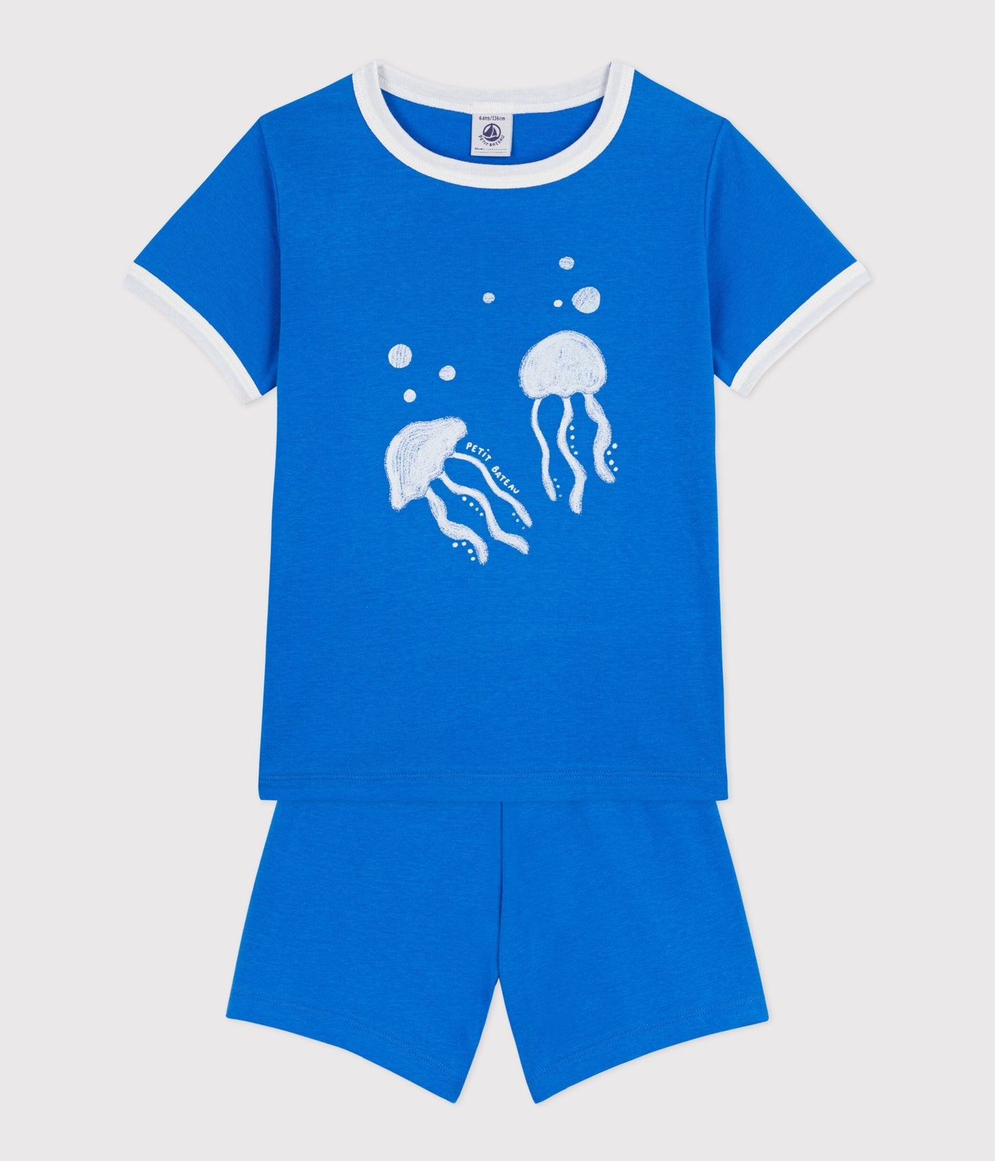 Pyjama short enfant en coton motif méduse – F2