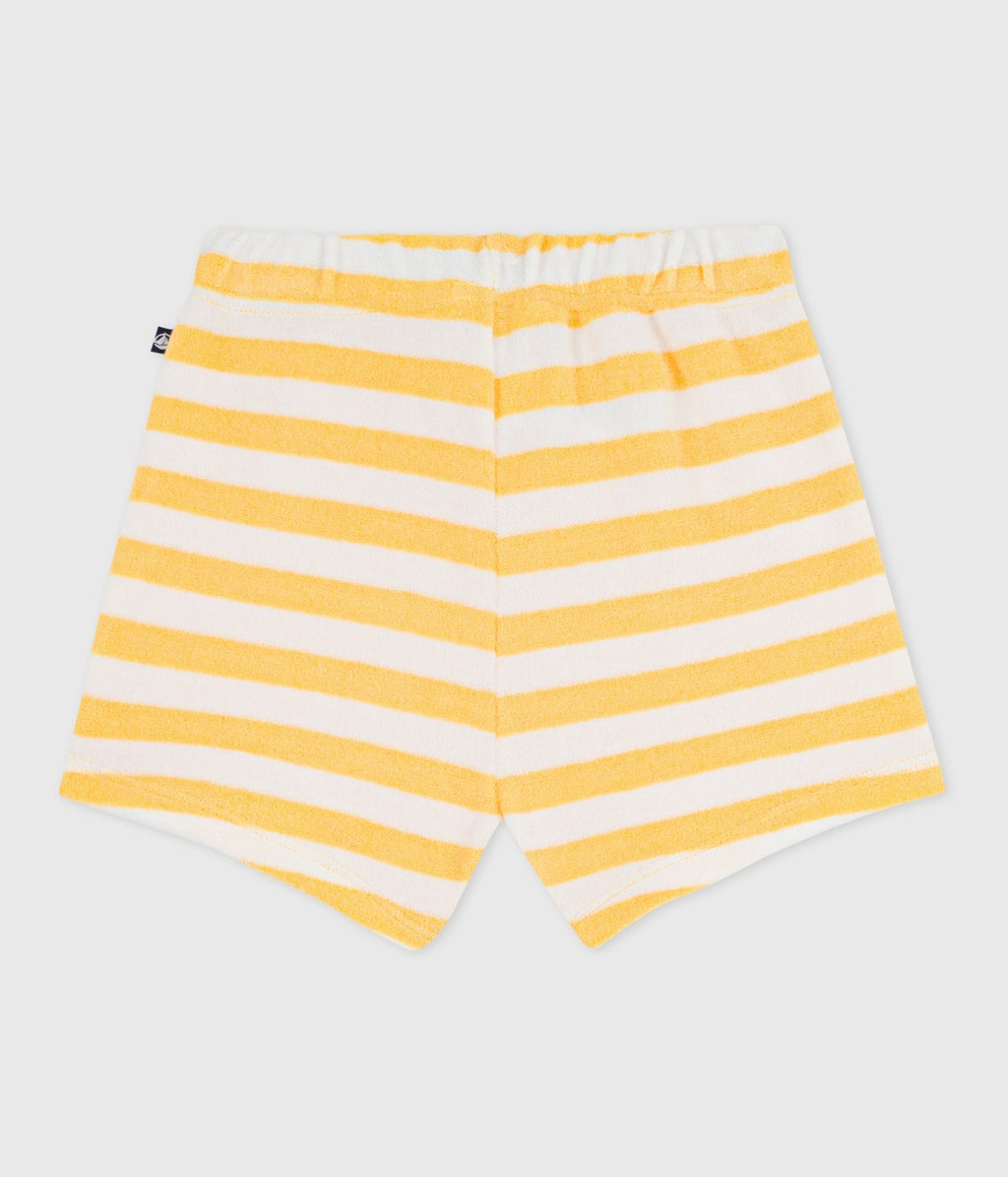 Short bébé en éponge rayé – D1