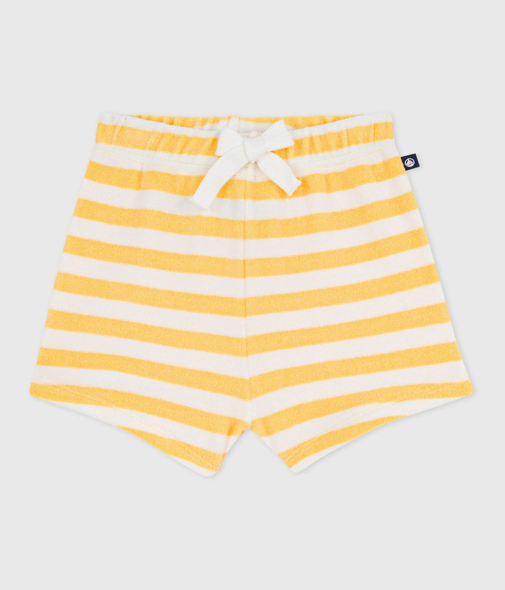 Short bébé en éponge rayé – F1