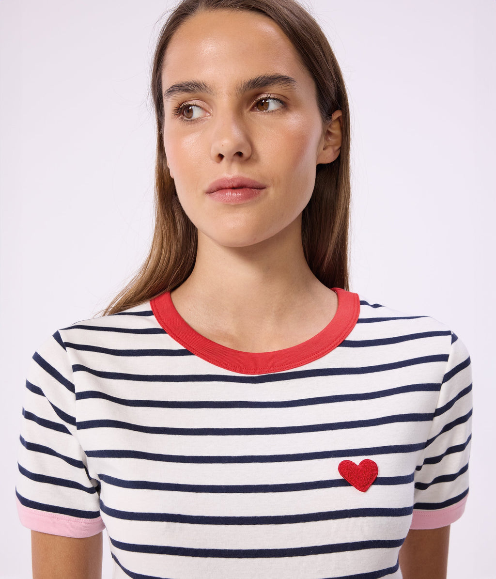 Tee-shirt femme en coton manches courtes – J3