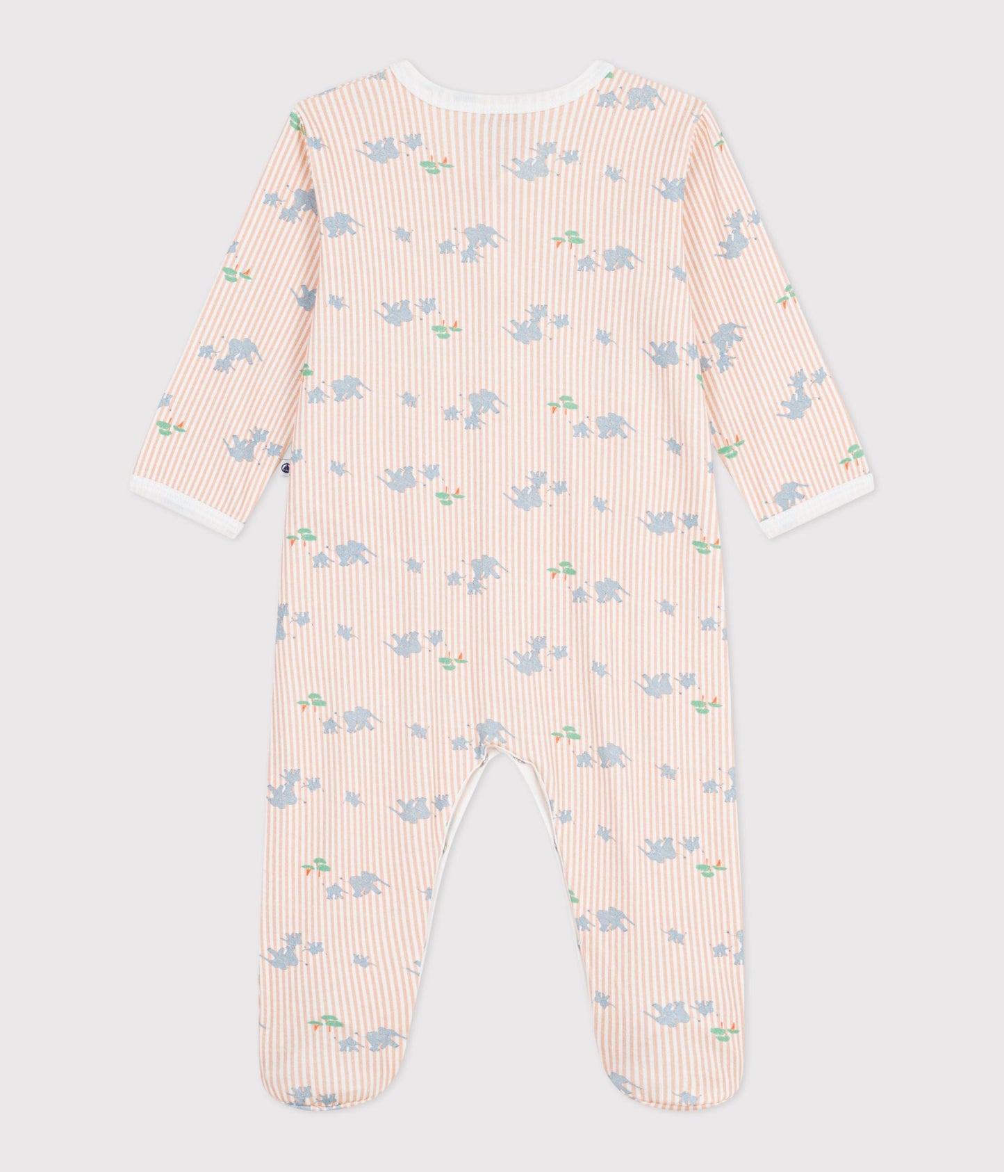 Pyjama bébé en coton imprimé éléphants – D1