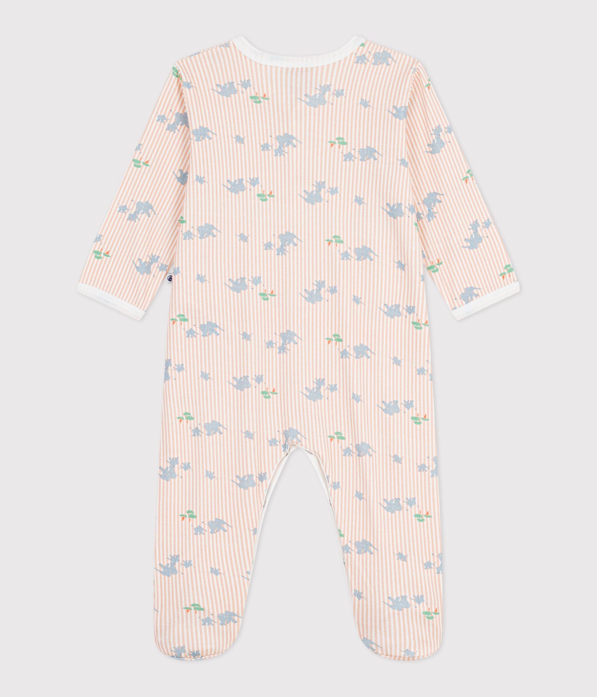 Pyjama bébé en coton imprimé éléphants – D1