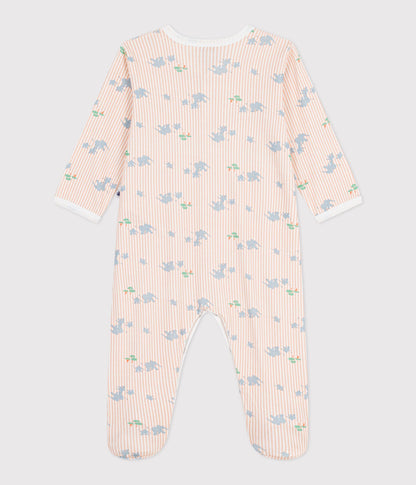 Pyjama bébé en coton imprimé éléphants – D1
