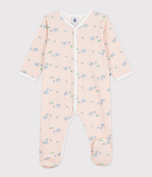 Pyjama bébé en coton imprimé éléphants – F1