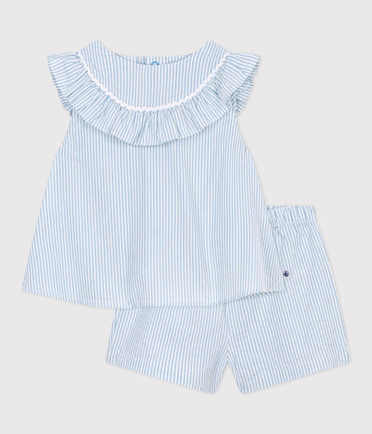 Ensemble cadeau bébé en coton : ensemble 2 pièces – F1