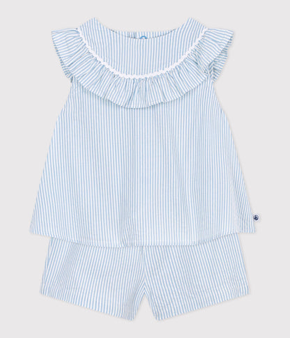Ensemble cadeau bébé en coton : ensemble 2 pièces – F2