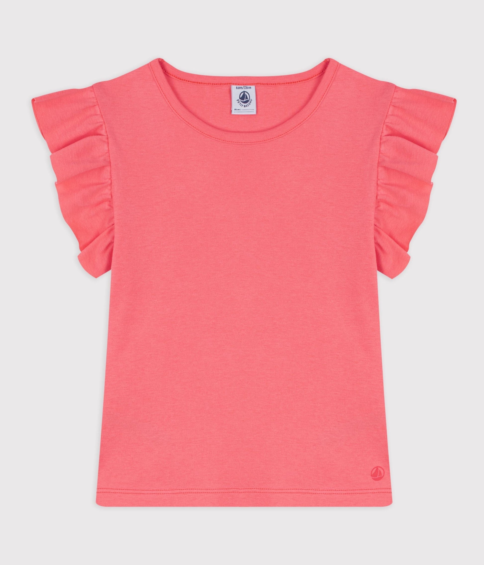 Tee-shirt enfant manches courtes en coton uni – F1