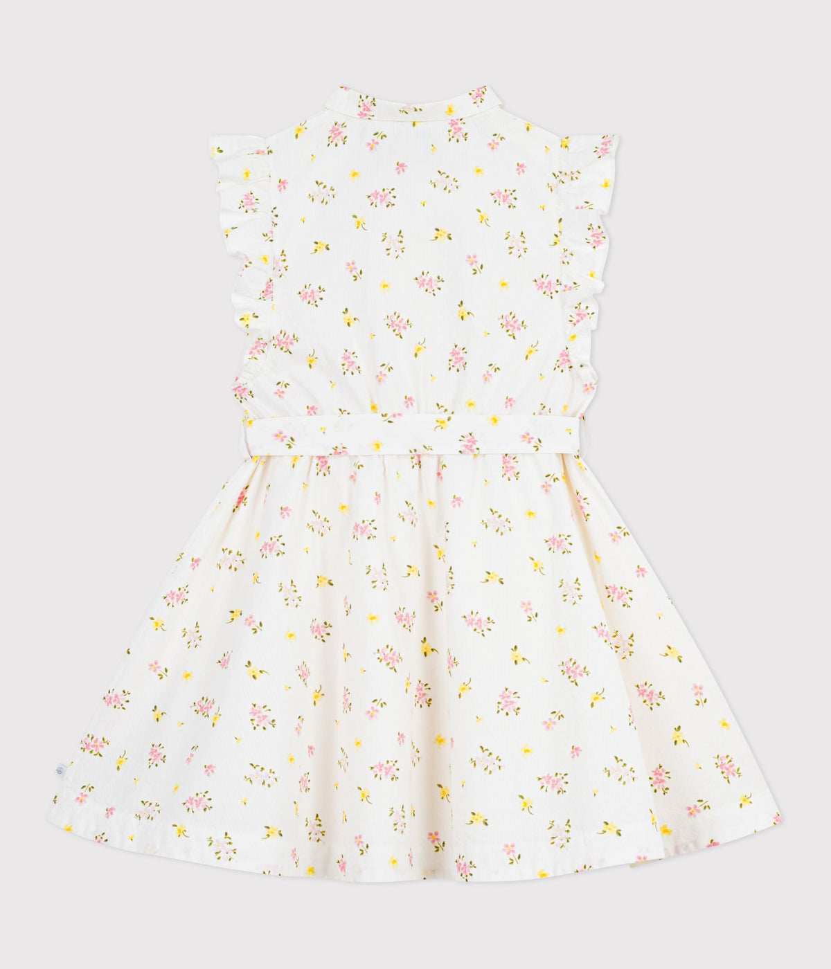Robe sans manches enfant en coton imprimée fleurs – D1