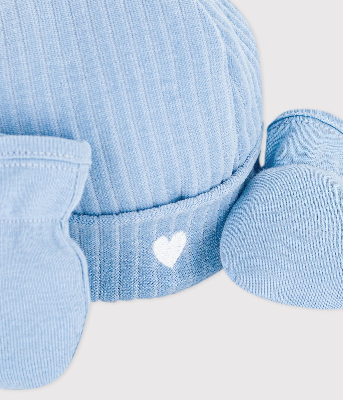 Lot de bonnet et moufles bébé en coton – Z1