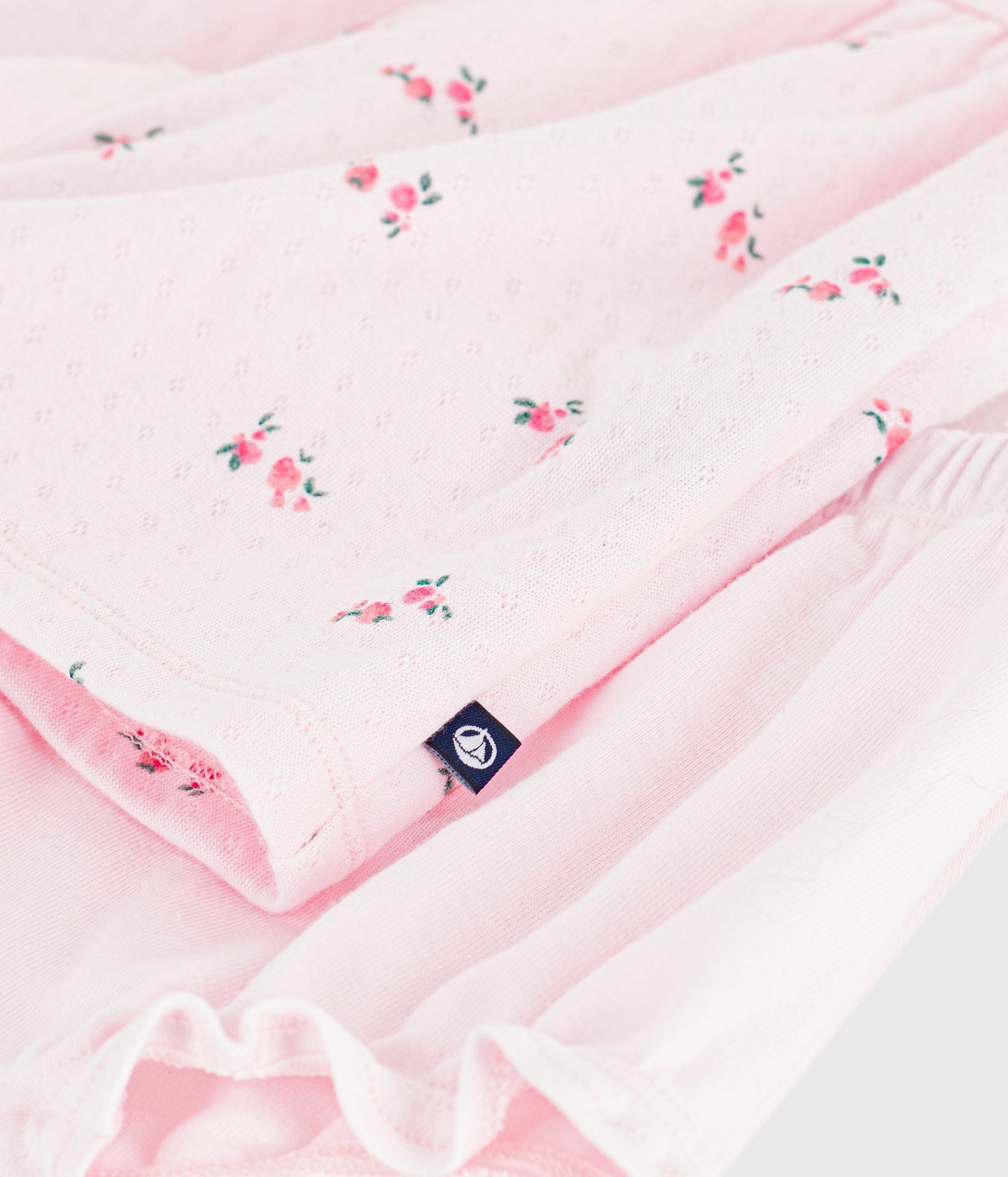 Robe bébé en coton imprimé fleurs avec son bloomer – Z1