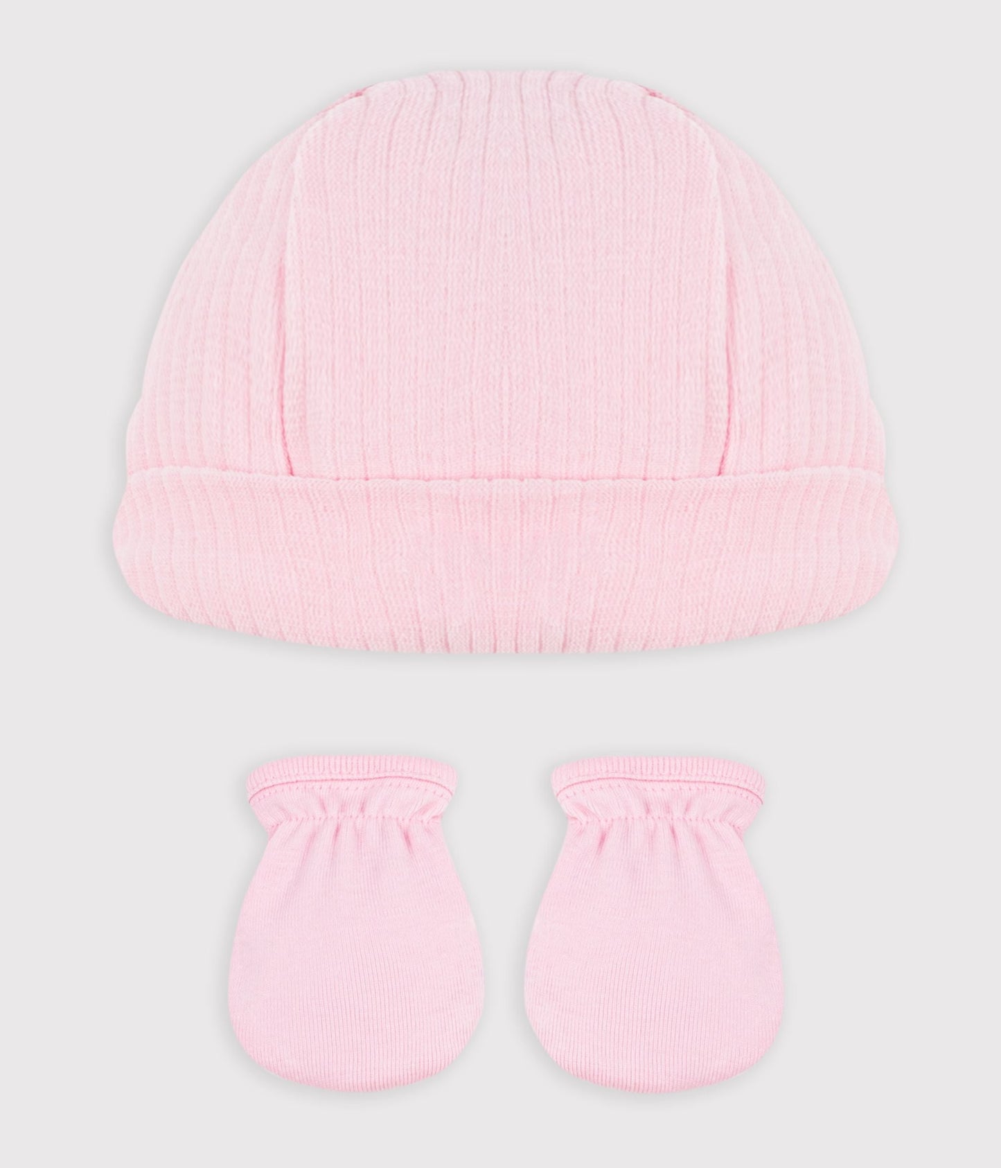 Lot de bonnet et moufles bébé en coton – D1