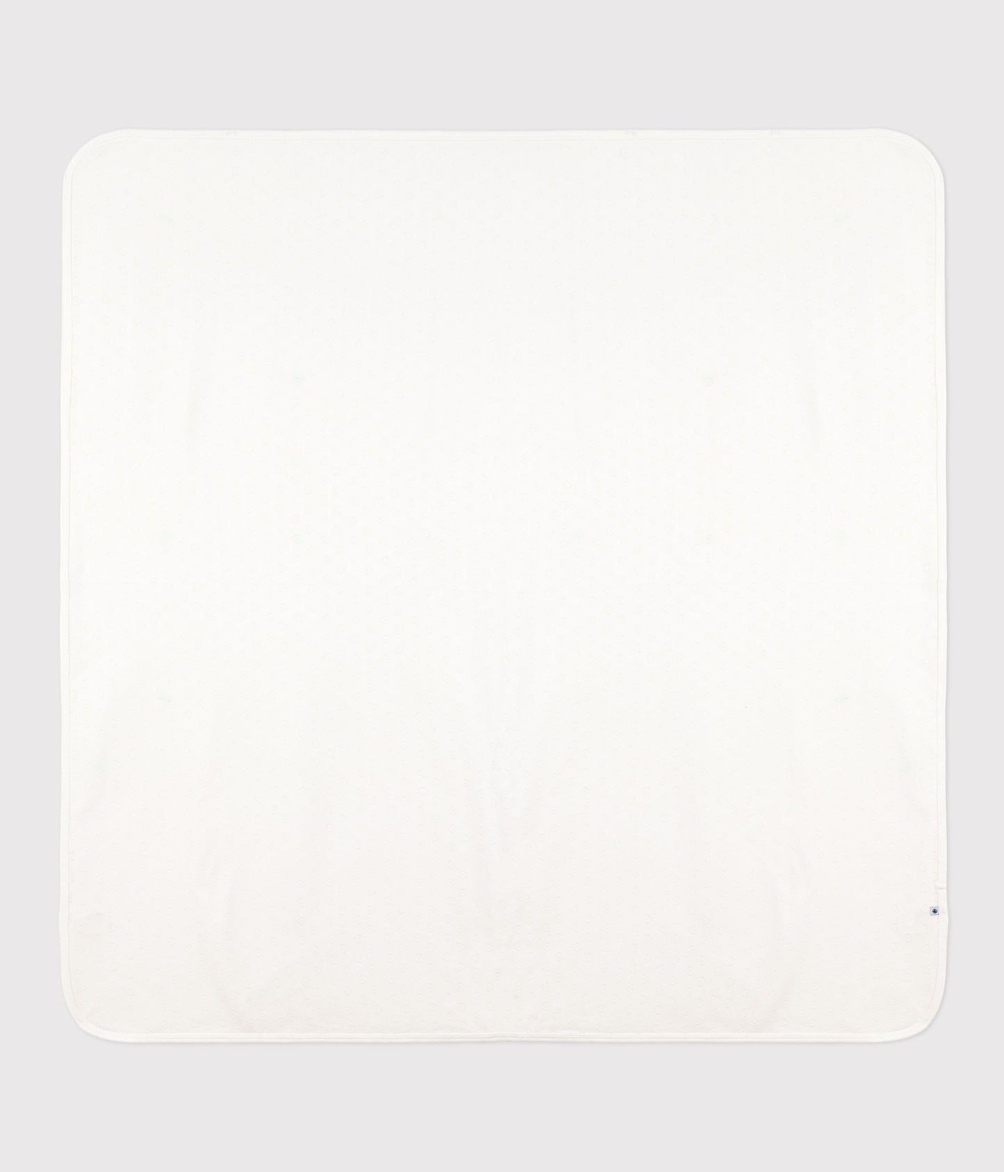 Couverture légère naissance en coton ajouré cœur uni – F1