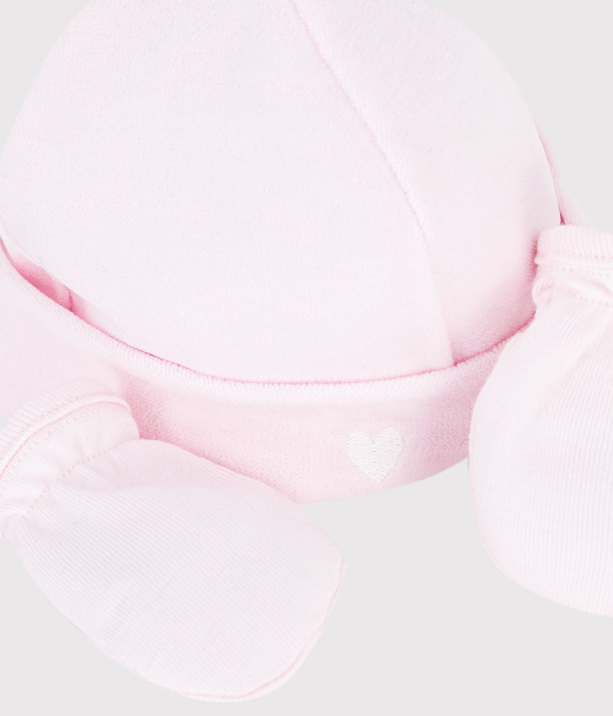 lot de bonnet et moufles bebe uni multicouleur