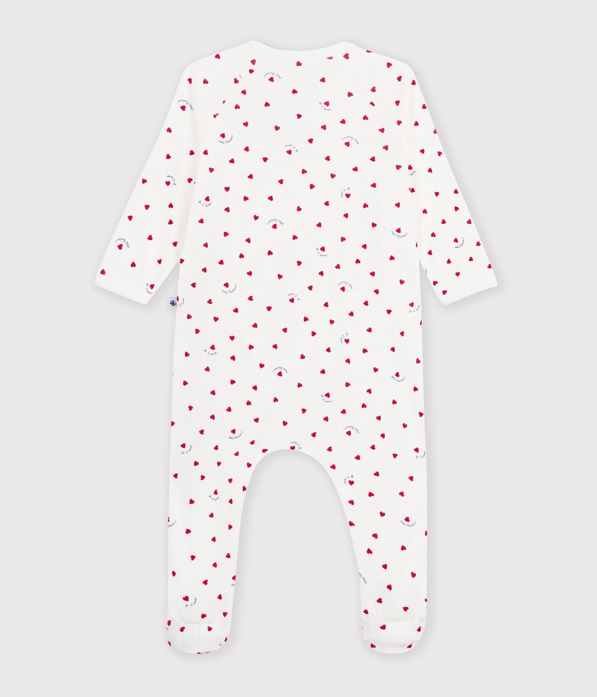 pyjama bebe en coton imprime a petits coeurs