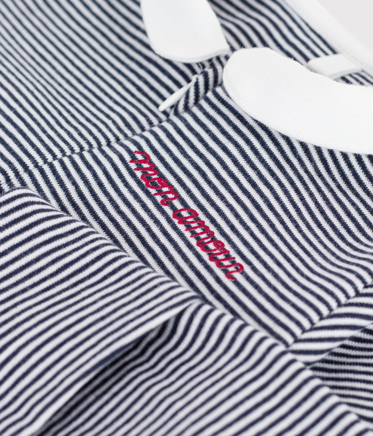 pyjama bebe en coton imprime a rayures