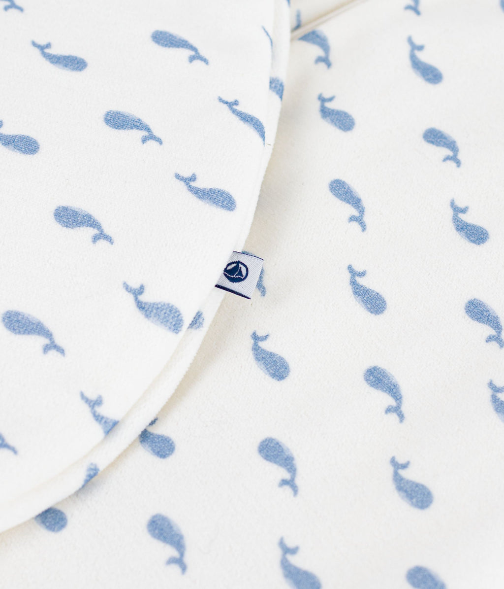 gigoteuse bebe en velours imprime baleines tog 3