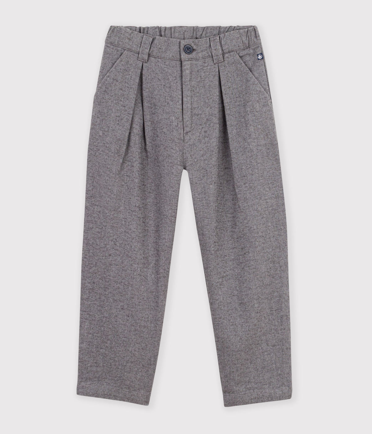 pantalon a pinces enfant en flanelle de coton