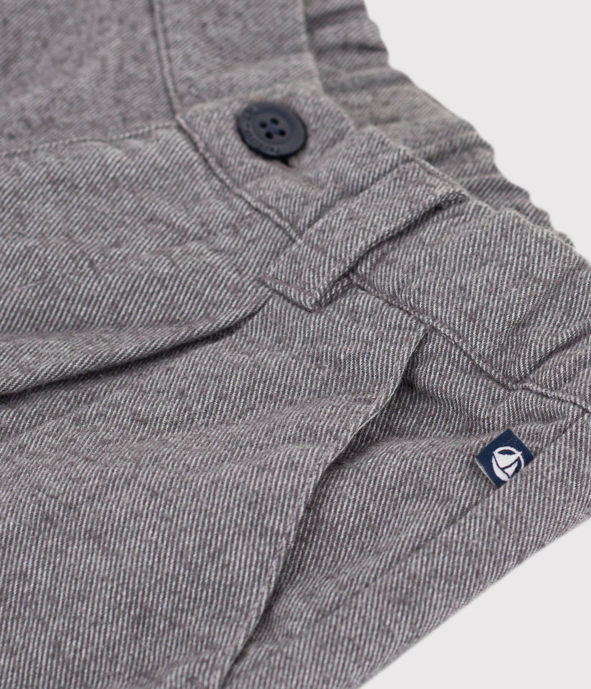 pantalon a pinces enfant en flanelle de coton