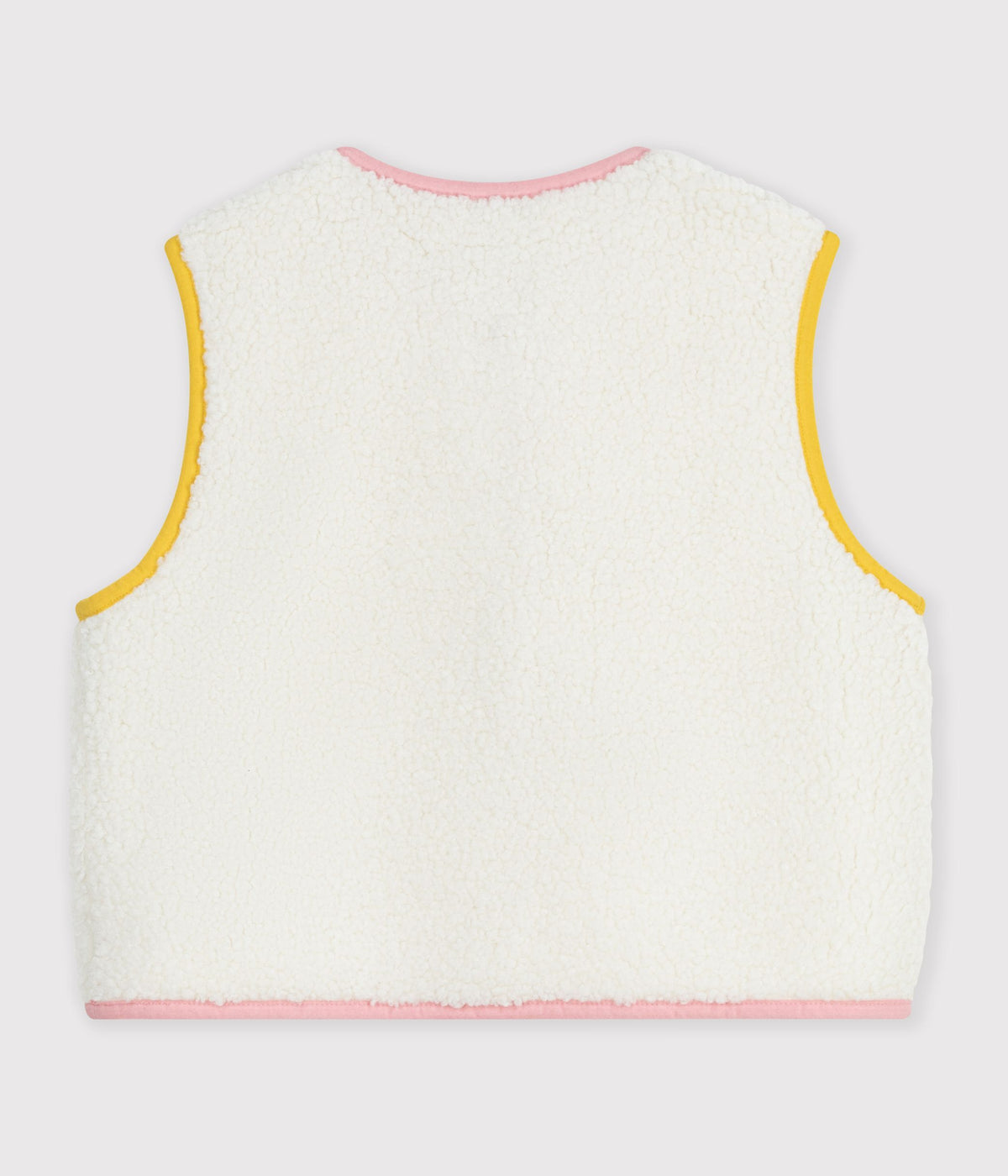 gilet enfant en sherpa sans manches uni