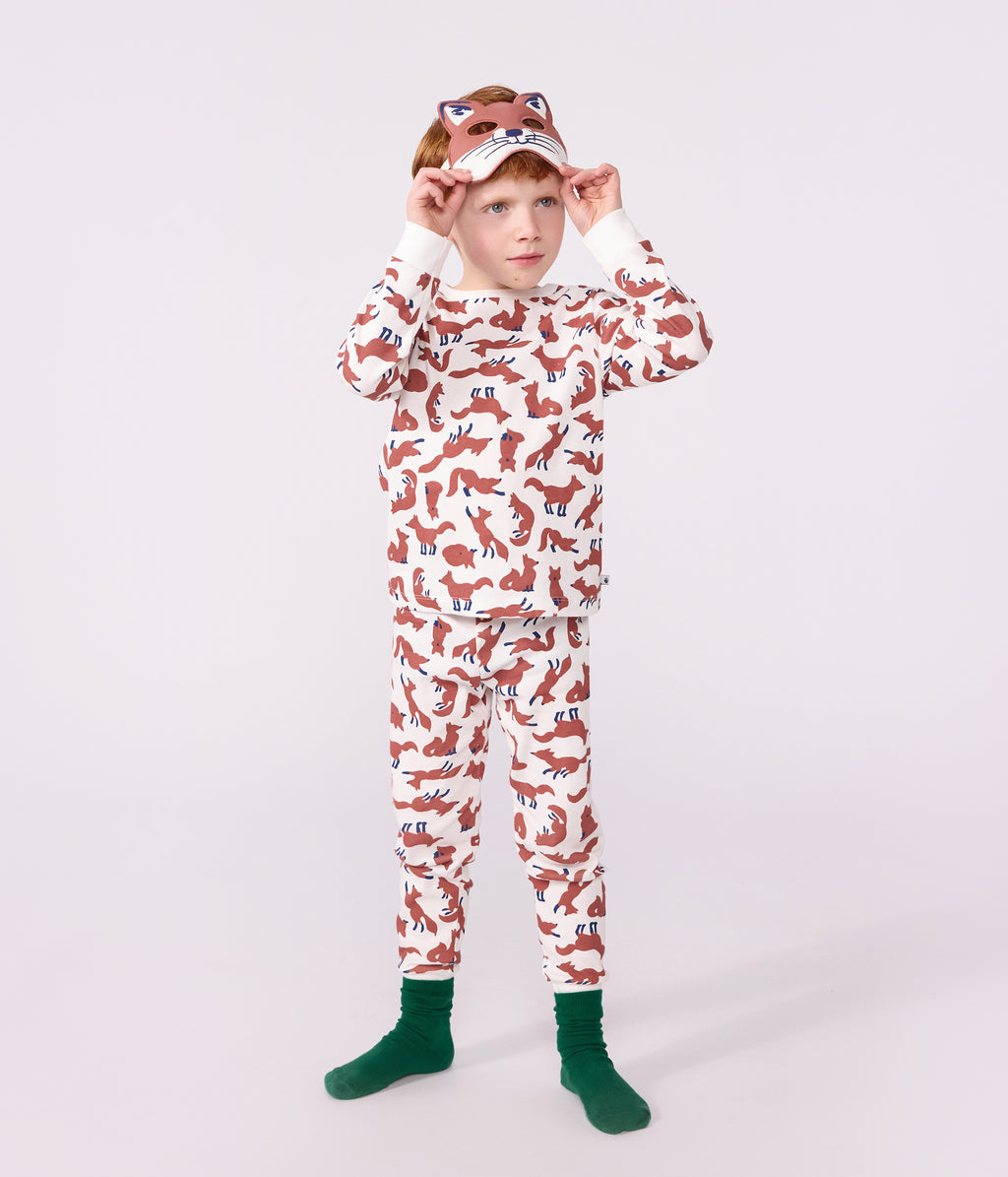 pyjama deguisement renard enfant en coton