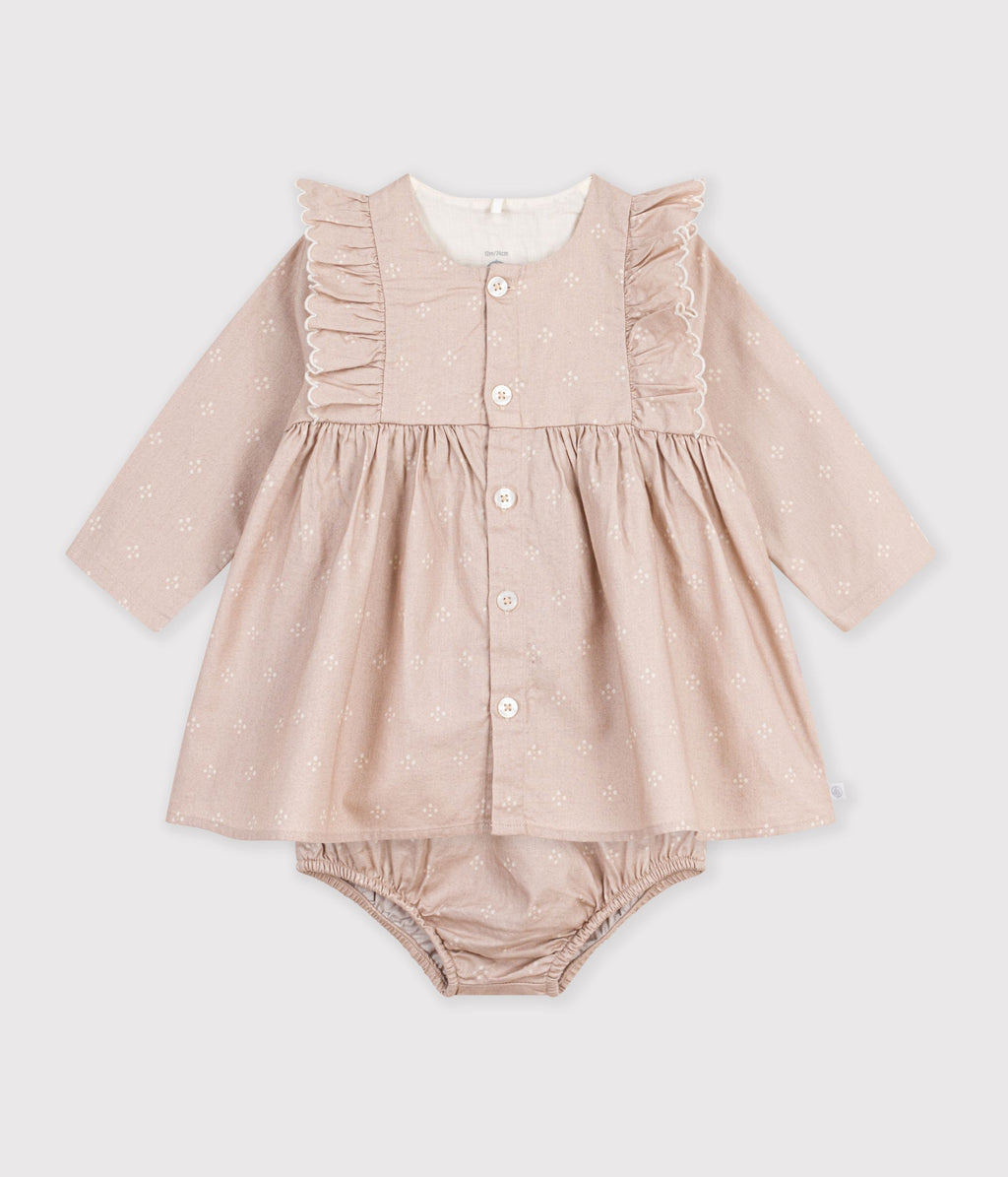 robe bebe en coton imprime graphique