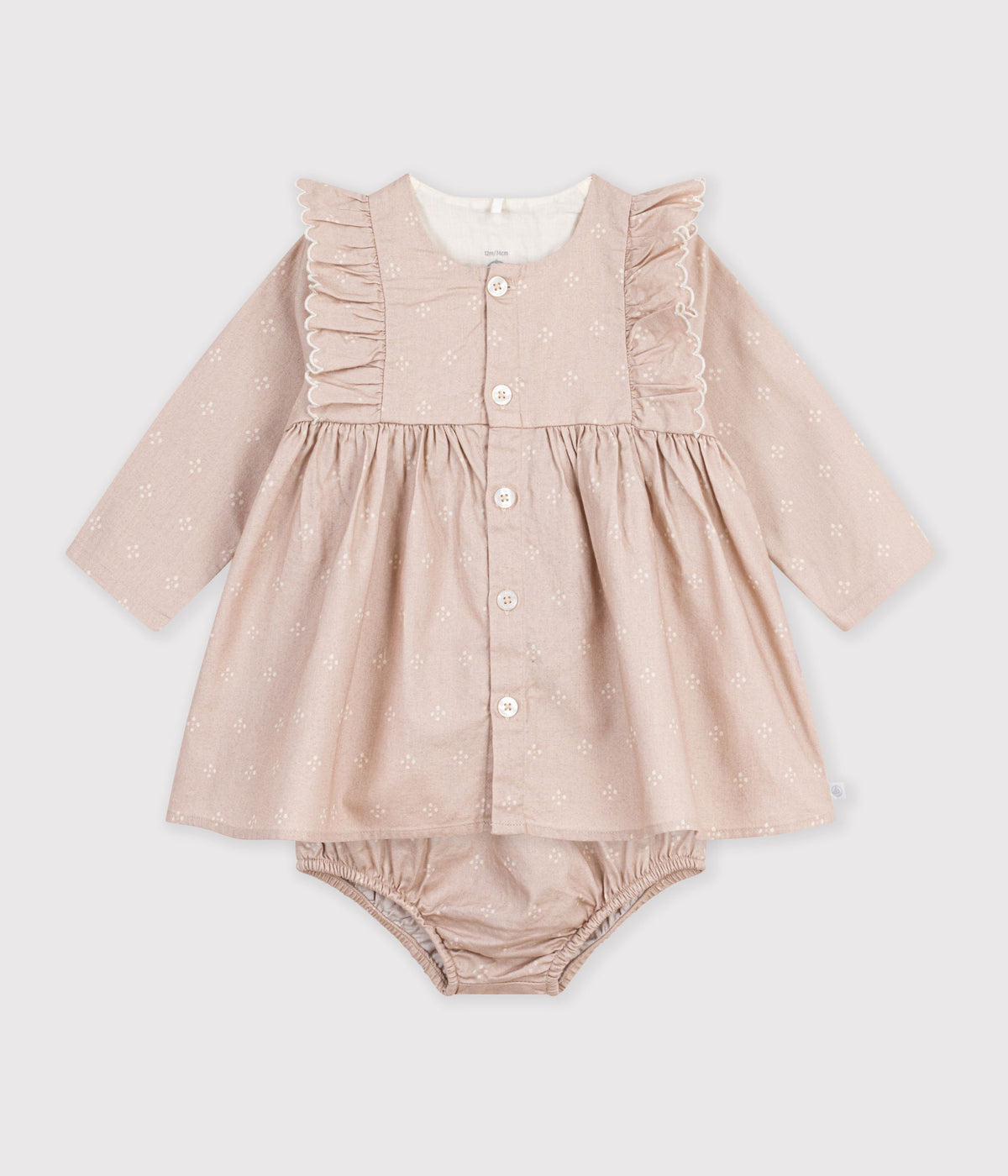 robe bebe en coton imprime graphique
