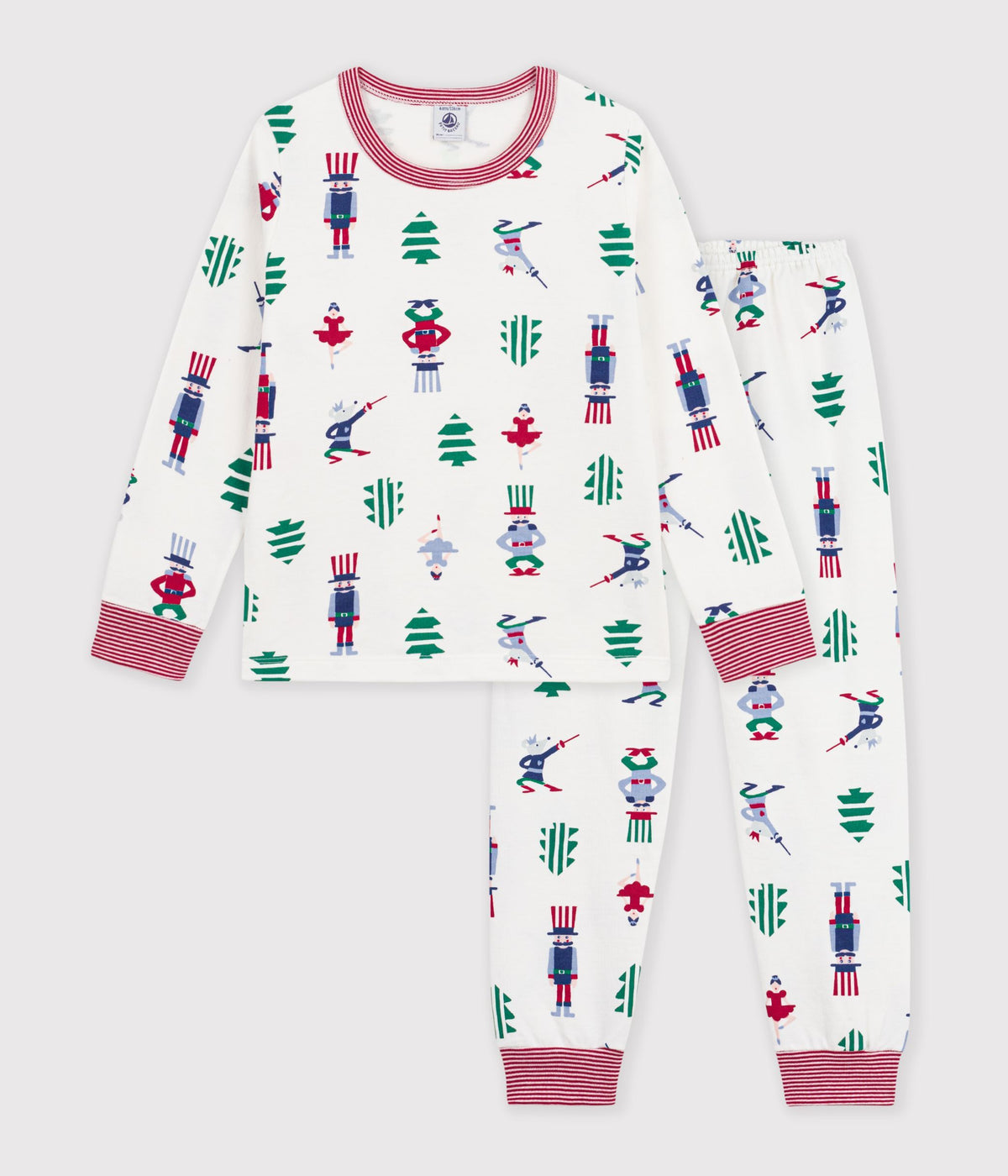 pyjama enfant en molleton imprime noel